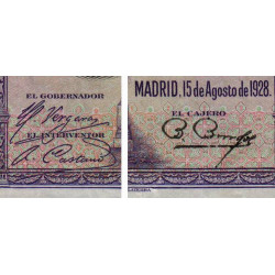 Espagne - Pick 76a - 100 pesetas - 15/08/1928 - Série A - Etat : TTB+