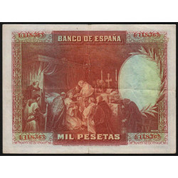 Espagne - Pick 78a - 1'000 pesetas - 15/08/1928 - Sans série - Etat : TTB