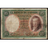 Espagne - Pick 81 - 25 pesetas - 25/04/1931 - Sans série - Etat : B+