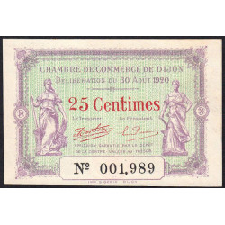 Dijon - Pirot 53-23 - 25 centimes - 30/08/1920 - Etat : NEUF