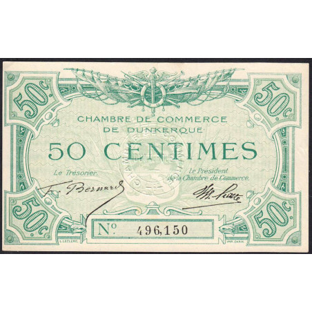 Dunkerque - Pirot 54-1 - 50 centimes - Sans date - Etat : SUP+