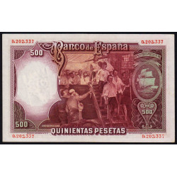 Espagne - Pick 84 - 500 pesetas - 25/04/1931 - Sans série - Etat : SUP+