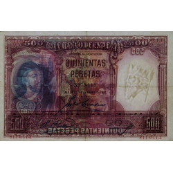Espagne - Pick 84 - 500 pesetas - 25/04/1931 - Sans série - Etat : SUP+
