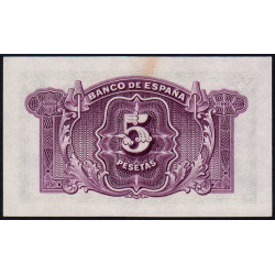Espagne - Pick 85 - 5 pesetas - 1935 - Série D - Etat : pr.NEUF