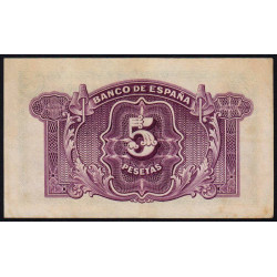 Espagne - Pick 85 - 5 pesetas - 1935 - Série D - Etat : TTB+
