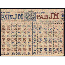 Pain - Titre 4683 - Catégories J M - 02/1949 et 03/1949 - Nancy (54) - Etat : SUP