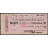 54 - Nancy - Union des Coopérateurs de Lorraine - Bon - 5 francs - 1939 - Etat : SUP