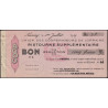 54 - Nancy - Union des Coopérateurs de Lorraine - Bon - 5 francs - 1939 - Etat : SUP