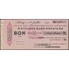54 - Nancy - Union des Coopérateurs de Lorraine - Bon - 5 francs - 1939 - Etat : SUP