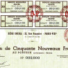 Banque Mobilière privée - 50 NF - 1962 - Spécimen - SUP+