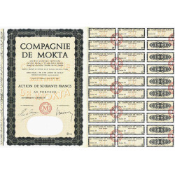 Algérie - Compagnie de Mokta - 60 francs - 1966 - Spécimen - SUP+