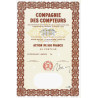 Compagnie des Compteurs - 100 francs - 1965 - Spécimen - SUP+