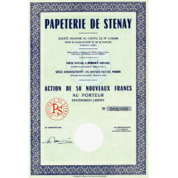 55 - Stenay - Papeterie de Stenay - 50 NF - 1962 - Spécimen - SUP+