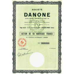 92 - Levallois-Perret - Société Danone - 50 NF - 1962 - Spécimen - SUP+