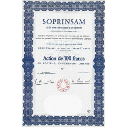 75 - Paris - Soc. d'Inv. de la Samaritaine - 100 francs - 1964 - Spécimen - SUP+