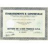Côte d'Ivoire - Etabl. R. Gonfreville - 2500 francs CFA - 1962 - Spécimen - SUP+