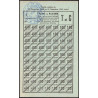 1940 - Feuille de tickets pain ou farine - Catégories T et C - Nov. déc. - Nesle (80) - Etat : SUP
