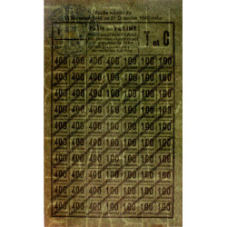 1940 - Feuille de tickets pain ou farine - Catégories T et C - Nov. déc. - Nesle (80) - Etat : SUP