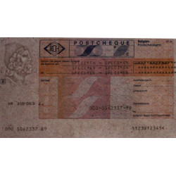 Belgique - Postchèque spécimen en allemand - 1980 - Etat : SPL