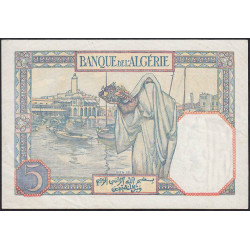 Algérie - Pick 77b - 5 francs - Série Y.5330 - 19/07/1941 - Etat : SUP
