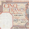 Algérie - Pick 77b - 5 francs - Série A.5345 - 25/07/1941 - Etat : TTB+
