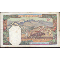 Algérie - Pick 85_1 - 100 francs - Série W.301 (remplacement) - 16/07/1940 - Etat : TTB-