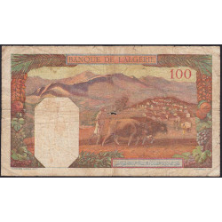 Algérie - Pick 85_2 - 100 francs - Série J.2465 - 19/07/1945 - Etat : B