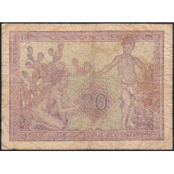 Algérie - Pick 92b - 20 francs - Série B.2211 - 07/05/1945 - Etat : B+