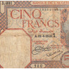 Algérie - Pick 77a_1 - 5 francs - Série B.4081 - 19/04/1933 - Etat : B