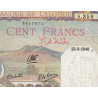 Algérie - Pick 85_1 - 100 francs - Série S.359 - 23/09/1940 - Etat : TTB+