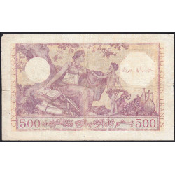 Algérie - Pick 95 - 500 francs - Série N.340 - 15/09/1944 - Etat : B+