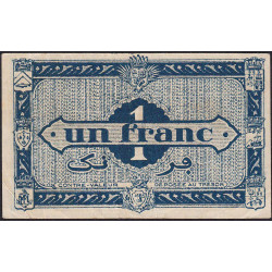 Algérie - Pick 98a - 1 franc - Série B4 - 31/01/1944 - Etat : TTB