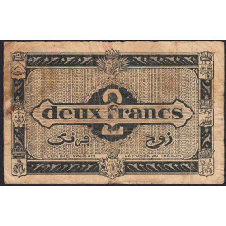 Algérie - Pick 99b - 2 francs - Série D - 31/01/1944 - Etat : B