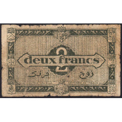 Algérie - Pick 99b - 2 francs - Série D2 - 31/01/1944 - Etat : B-