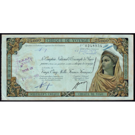 Algérie - Cherchell - 25'000 francs - 1958 - Cherchell - Etat : SUP