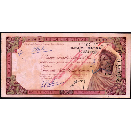 Algérie - Batna - 50'000 francs - 1958 - Etat : SUP