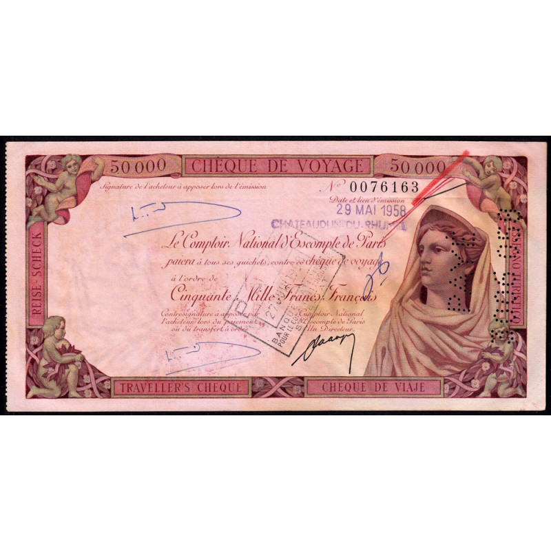Algérie - Châteaudun-du-Rhumel - 50'000 francs - 1958 - Etat : SUP
