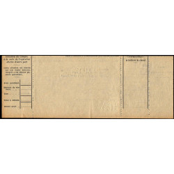 Tunisie - Chèque de l'Office des Postes et Télégraphe - 1920 - Etat : TTB+