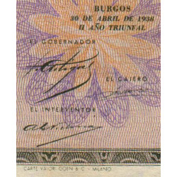 Espagne - Pick 109 - 2 pesetas - 30/04/1938 - Série C - Etat : TTB