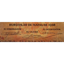 Espagne - Pick 113 - 100 pesetas - 20/05/1938 - Série A - Etat : TB