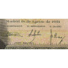 Espagne - Pick 140 - 5 pesetas - 16/08/1951 - Série P - Etat : B-