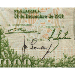 Espagne - Pick 143 - 1'000 pesetas - 31/12/1951 - Série C - Etat : TB+