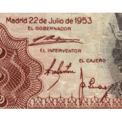 Espagne - Pick 144 - 1 peseta - 22/07/1953 - Série M - Etat : TB