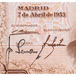 Espagne - Pick 145 - 100 pesetas - 07/04/1953 - Série 1R - Etat : SPL