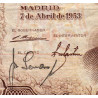 Espagne - Pick 145 - 100 pesetas - 07/04/1953 - Série 3J - Etat : TB-