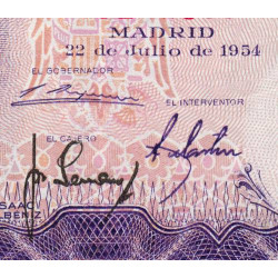 Espagne - Pick 147 - 25 pesetas - 22/07/1954 - Sans série - Etat : SUP