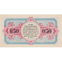 Annecy - Pirot 10-15 - 50 centimes - R. 3e Série 478 - 10/01/1920 - Etat : SPL