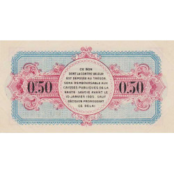 Annecy - Pirot 10-15 - 50 centimes - R. 3e Série 478 - 10/01/1920 - Etat : SPL