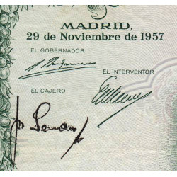 Espagne - Pick 149 - 1'000 pesetas - 29/11/1957 - Série V - Etat : TB
