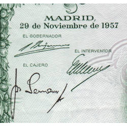 Espagne - Pick 149 - 1'000 pesetas - 29/11/1957 - Série 1V - Etat : TTB+